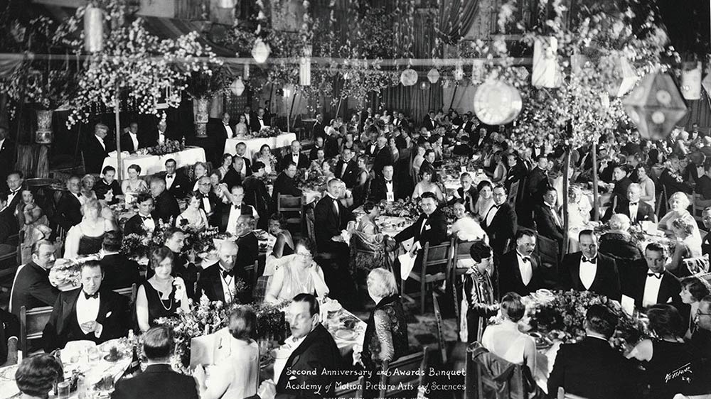 The Inaugural Academy Awards Dinner Menu